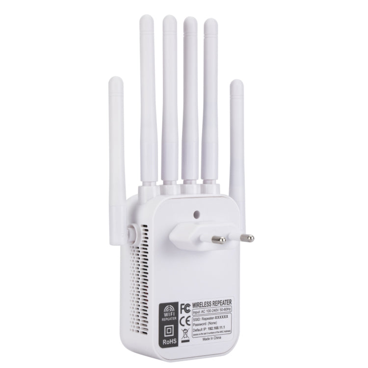 SM-011 Six-antenna 1200M Repeater WiFi Wireless Router (US Plug) by buy2fix