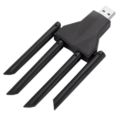 1300Mbps 5G Wireless Network Card Gigabit Dual Band Driver-free USB WiFi Receiver by buy2fix