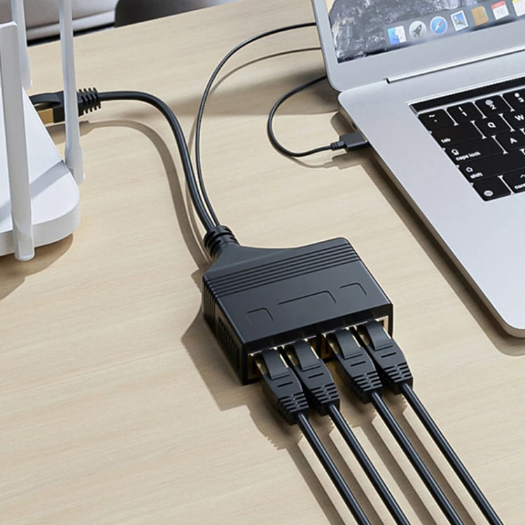 Female RJ45 4 in 1 100M Network Splitter Cable Ethernet Network Coupler by buy2fix
