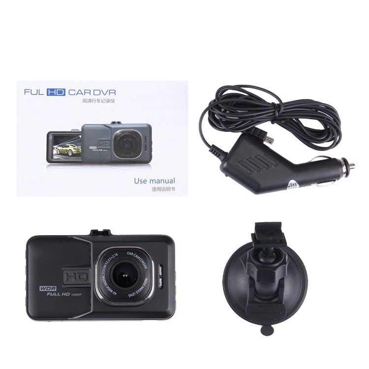 Car DVR Camera 3.0 inch LCD HD 720P 3.0MP Camera 170 Degree Wide Angle Viewing, Support Night Vision / Motion Detection / TF Card / HDMI / G-Sensor by buy2fix