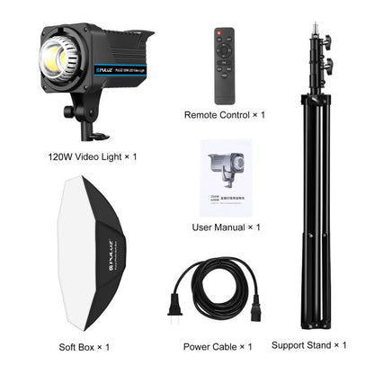 PULUZ 120W Photo Studio Strobe Flash Light Kit with Softbox Reflector & Tripod(US Plug) - Shoe Mount Flashes by PULUZ | Online Shopping UK | buy2fix