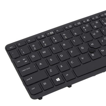 For HP EliteBook 840 G1 / 850 G1 US Version Keyboard with Backlight and Pointing (Black) - Replacement Keyboards by buy2fix | Online Shopping UK | buy2fix