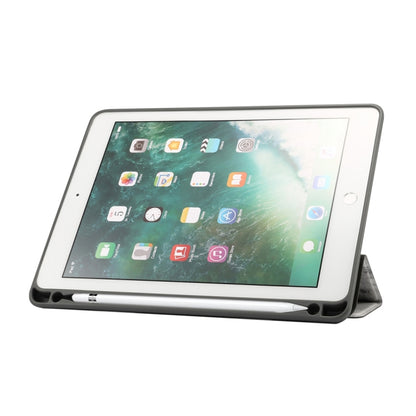 Marble Texture Pattern Horizontal Flip Case for iPad 9.7 (2018) , with Three-folding Holder & Pen Slots(Black) - iPad 9.7 (2018) & (2017) Cases by buy2fix | Online Shopping UK | buy2fix