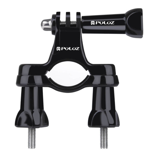 PULUZ Universal Bike Motorcycle Handlebar Mount with Screw for PULUZ Action Sports Cameras Jaws Flex Clamp Mount for GoPro, Insta360, DJI and Other Action Cameras(Black) - Bicycle Handlebar Mount by PULUZ | Online Shopping UK | buy2fix