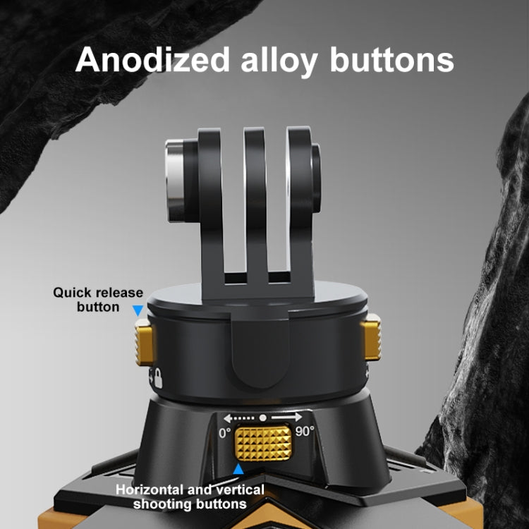 PULUZ Magnetic Quick Release Motorcycle Helmet Chin Strap Mount (Black) by PULUZ