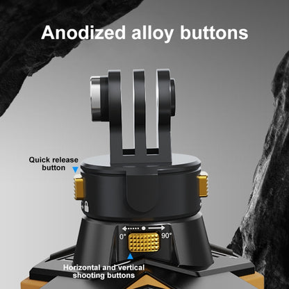 PULUZ Magnetic Quick Release Motorcycle Helmet Chin Strap Mount (Black) by PULUZ