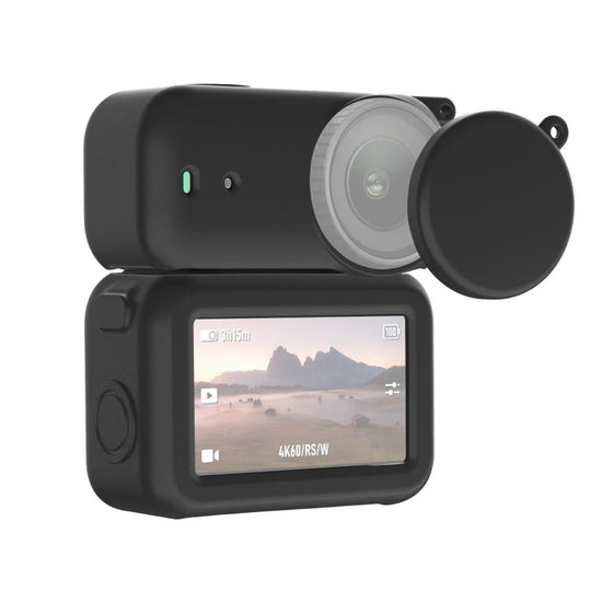 For DJI Osmo Nano PULUZ Transmission Module & Lens & Body 3 in 1 Silicone Protective Cover (Black)