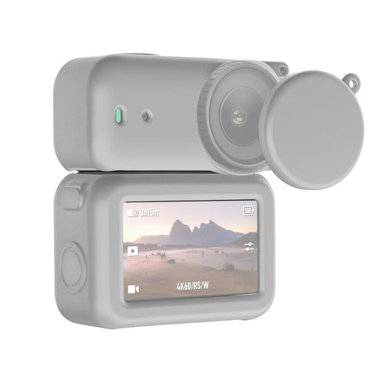For DJI Osmo Nano PULUZ Transmission Module & Lens & Body 3 in 1 Silicone Protective Cover (Grey)