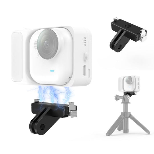 For Insta360 GO  UItra PULUZ Plastic Magnetic Quick Release Base Mount (Black)