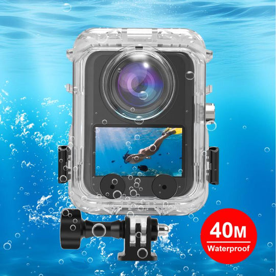 For DJI Osmo 360 / 360 II PULUZ 40m Depth Waterproof Camera Case Diving Housing Underwater Cover (Transparent)