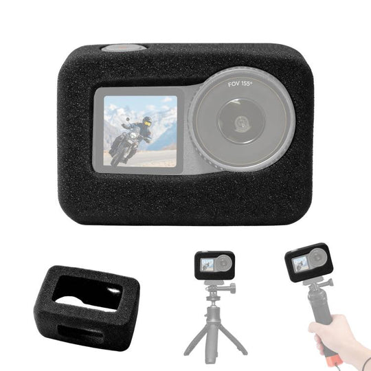 For DJI Osmo Action 6 PULUZ High Density Foam Windshield (Black)