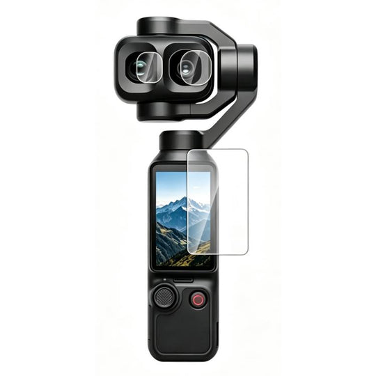 For DJI OSMO Pocket 4P / XTRA Muse 2 Pro PULUZ 9H 2.5D HD Tempered Glass Lens Protector + Screen Film (Transparent)