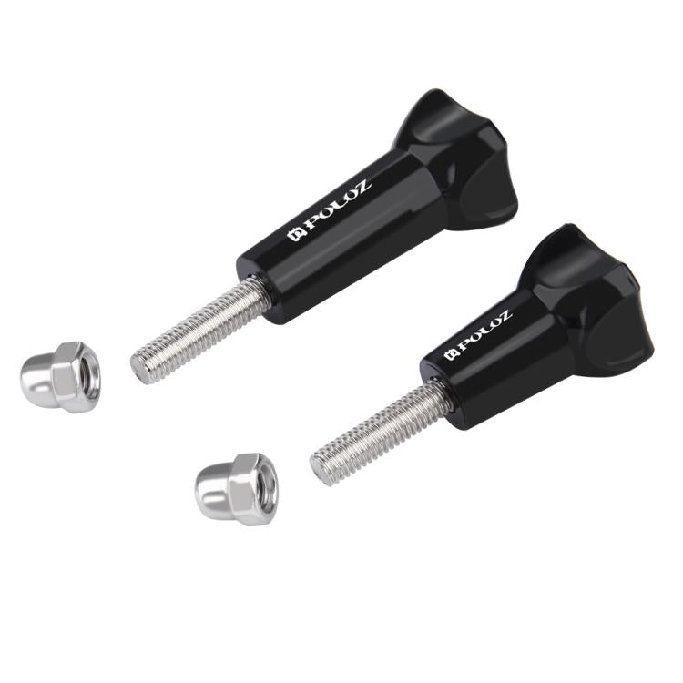 PULUZ Plastic Thumb Knob Standard Long Screw + Short ScrewGoPro, Insta360, DJI and Other Action Cameras(Black) - Screws by PULUZ | Online Shopping UK | buy2fix
