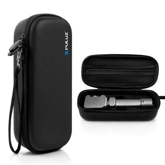 For Insta360 Luna Ultra / Pro PULUZ Hard Carrying Case PU Diamond Pattern EVA Protective Storage Bag (Black)