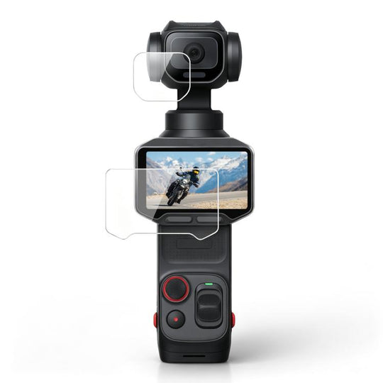 For Insta360 Luna Pro PULUZ 9H 2.5D HD Tempered Glass Lens Protector + Screen Film (Transparent)