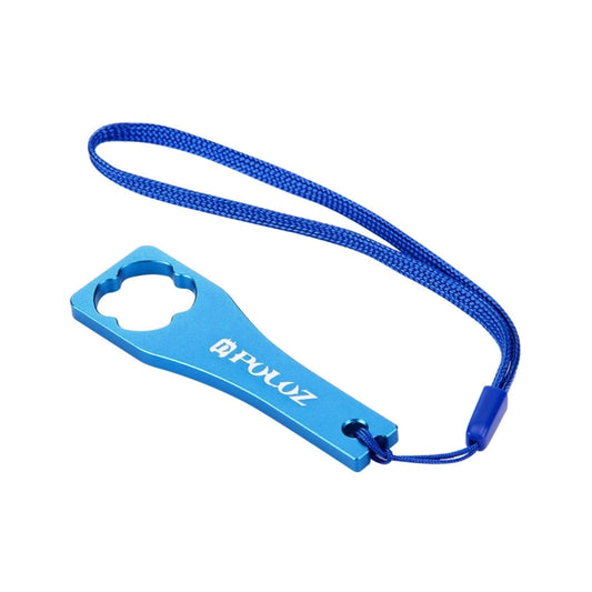 PULUZ CNC Aluminum Alloy Tighten Screw Cap Wrench Tool for GoPro Hero11 Black / HERO10 Black / HERO9 Black / HERO8 Black / HERO7 /6 /5 /5 Session /4 Session /4 /3+ /3 /2 /1, Xiaoyi and Other Action Cameras(Blue) - Tools by PULUZ | Online Shopping UK | buy2fix