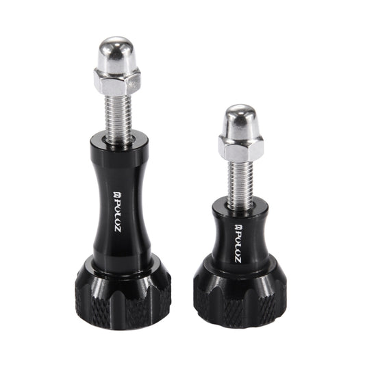 PULUZ CNC Aluminum Thumb Knob Stainless Bolt Nut Screw Set for GoPro, Insta360, DJI and Other Action Cameras(Black) - Screws by PULUZ | Online Shopping UK | buy2fix