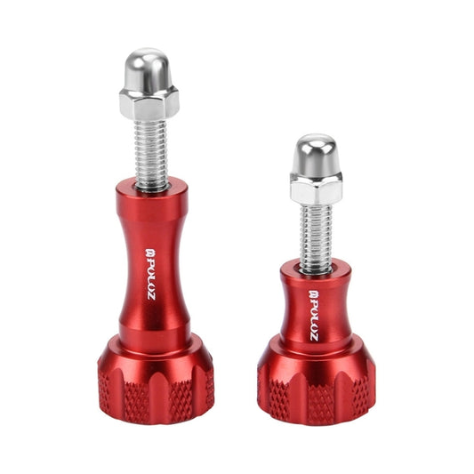 PULUZ CNC Aluminum Thumb Knob Stainless Bolt Nut Screw Set for GoPro, Insta360, DJI and Other Action Cameras(Red) - Screws by PULUZ | Online Shopping UK | buy2fix