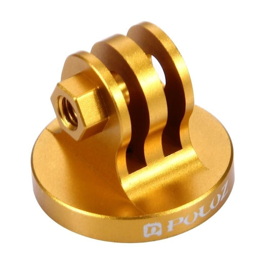 PULUZ 1/4 inch Screw Hole Tripod Mount CNC Adapter for GoPro, Insta360, DJI and Other Action Cameras(Gold) - Connection Mount by PULUZ | Online Shopping UK | buy2fix