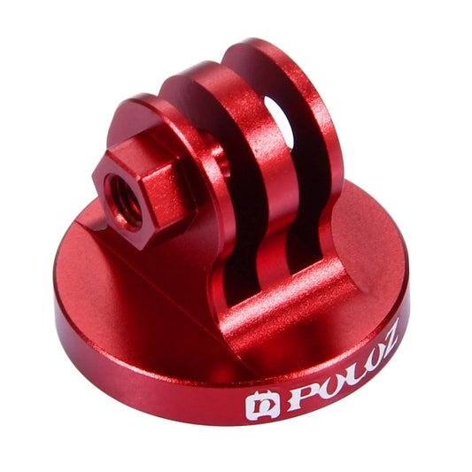 PULUZ 1/4 inch Screw Hole Tripod Mount CNC Adapter for GoPro, Insta360, DJI and Other Action Cameras(Red) - Connection Mount by PULUZ | Online Shopping UK | buy2fix