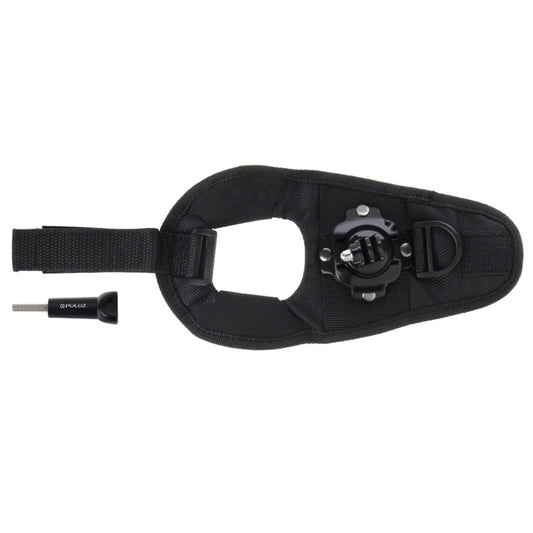 PULUZ 360 Degree Rotation Glove Style Palm Strap Mount Band for GoPro, Insta360, DJI and Other Action Cameras - Wrist Strap by PULUZ | Online Shopping UK | buy2fix