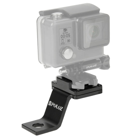 PULUZ Fixed Metal Motorcycle Holder Mount for GoPro, Insta360, DJI and Other Action Cameras(Black) - Holder by PULUZ | Online Shopping UK | buy2fix