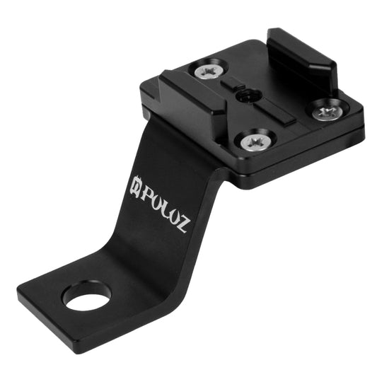 PULUZ Fixed Metal Motorcycle Holder Mount for GoPro, Insta360, DJI and Other Action Cameras(Black) - Holder by PULUZ | Online Shopping UK | buy2fix