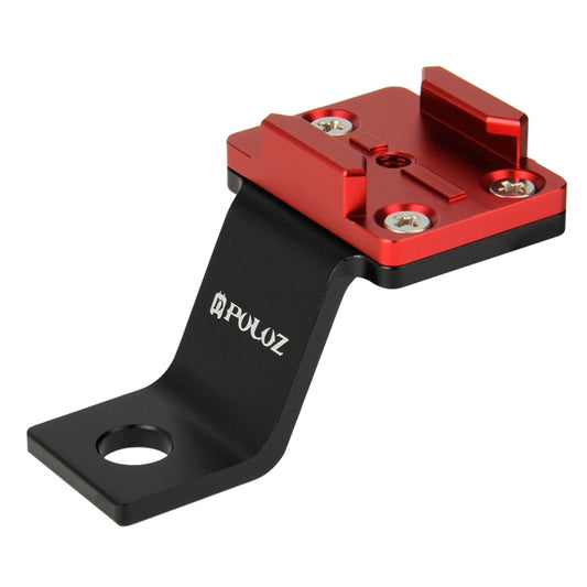 PULUZ Fixed Metal Motorcycle Holder Mount for GoPro, Insta360, DJI and Other Action Cameras(Red) - Holder by PULUZ | Online Shopping UK | buy2fix