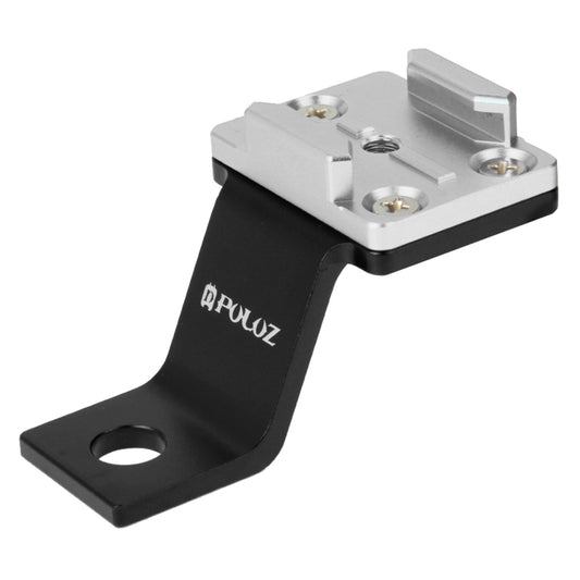 PULUZ Fixed Metal Motorcycle Holder Mount for GoPro, Insta360, DJI and Other Action Cameras(Silver) - Holder by PULUZ | Online Shopping UK | buy2fix