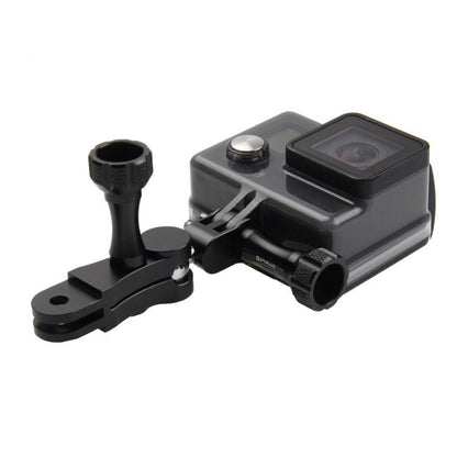PULUZ CNC Aluminum Ball Joint Mount with 2 Long Screws for GoPro, Insta360, DJI and Other Action Cameras(Black) - Connection Mount by PULUZ | Online Shopping UK | buy2fix