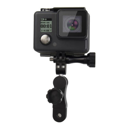 PULUZ CNC Aluminum Ball Joint Mount with 2 Long Screws for GoPro, Insta360, DJI and Other Action Cameras(Black) - Connection Mount by PULUZ | Online Shopping UK | buy2fix