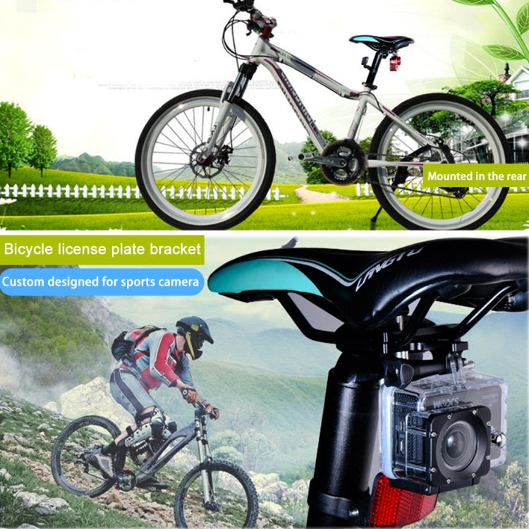 PULUZ Aluminium Alloy Bike Seat Cushion Mount for GoPro, Insta360, DJI and Other Action Cameras(Black) - Bicycle Handlebar Mount by PULUZ | Online Shopping UK | buy2fix