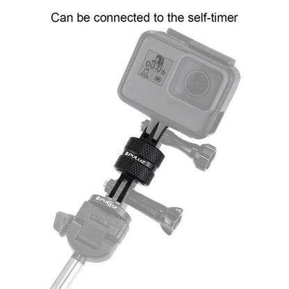 PULUZ 360 Degree Rotation CNC Swivel Pivot Extension Arm Tripod Mount for GoPro, Insta360, DJI and Other Action Cameras - Connection Mount by PULUZ | Online Shopping UK | buy2fix