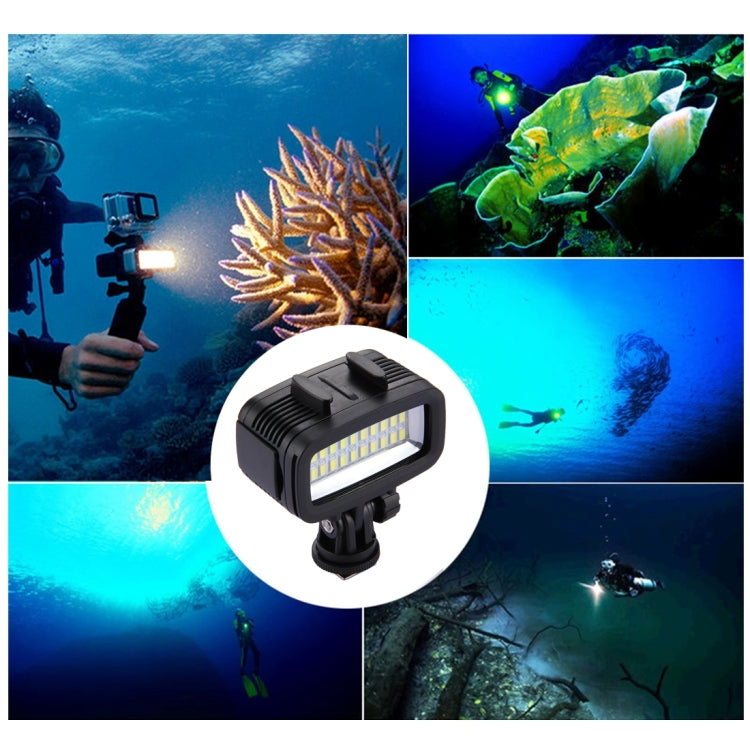 PULUZ 20 LEDs 40m Waterproof IPX8 Studio Light Video & Photo Light with Hot Shoe Base Adapter & Quick Release Buckle & Long Screw & 2 x Filter Plates for GoPro HERO10 Black / HERO9 Black / HERO8 Black ... n /4 /3+ /3 /2 /1, Xiaoyi and Other Action Cameras -  by PULUZ | Online Shopping UK | buy2fix