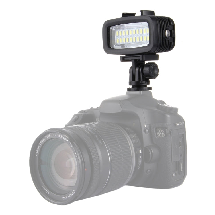 PULUZ 20 LEDs 40m Waterproof IPX8 Studio Light Video & Photo Light with Hot Shoe Base Adapter & Quick Release Buckle & Long Screw & 2 x Filter Plates for GoPro HERO10 Black / HERO9 Black / HERO8 Black ... n /4 /3+ /3 /2 /1, Xiaoyi and Other Action Cameras -  by PULUZ | Online Shopping UK | buy2fix