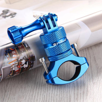 PULUZ 360 Degree Rotation Bike Aluminum Handlebar Adapter Mount with Screw for GoPro, Insta360, DJI and Other Action Cameras(Blue) - Bicycle Handlebar Mount by PULUZ | Online Shopping UK | buy2fix