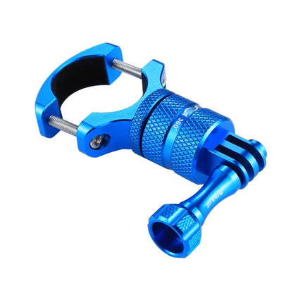 PULUZ 360 Degree Rotation Bike Aluminum Handlebar Adapter Mount with Screw for GoPro, Insta360, DJI and Other Action Cameras(Blue) - Bicycle Handlebar Mount by PULUZ | Online Shopping UK | buy2fix