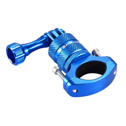 PULUZ 360 Degree Rotation Bike Aluminum Handlebar Adapter Mount with Screw for GoPro, Insta360, DJI and Other Action Cameras(Blue) - Bicycle Handlebar Mount by PULUZ | Online Shopping UK | buy2fix