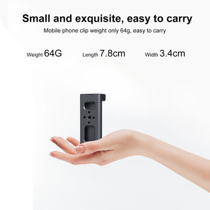 PULUZ Cold Shoes Aluminum Alloy Phone Clamp Holder Bracket(Black) - Desktop Holder by PULUZ | Online Shopping UK | buy2fix