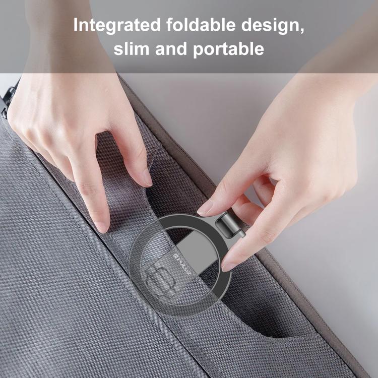 PULUZ Foldable MagSafe Magnet Cold Shoe On-Camera Phone Mount (Grey) - Desktop Holder by PULUZ | Online Shopping UK | buy2fix