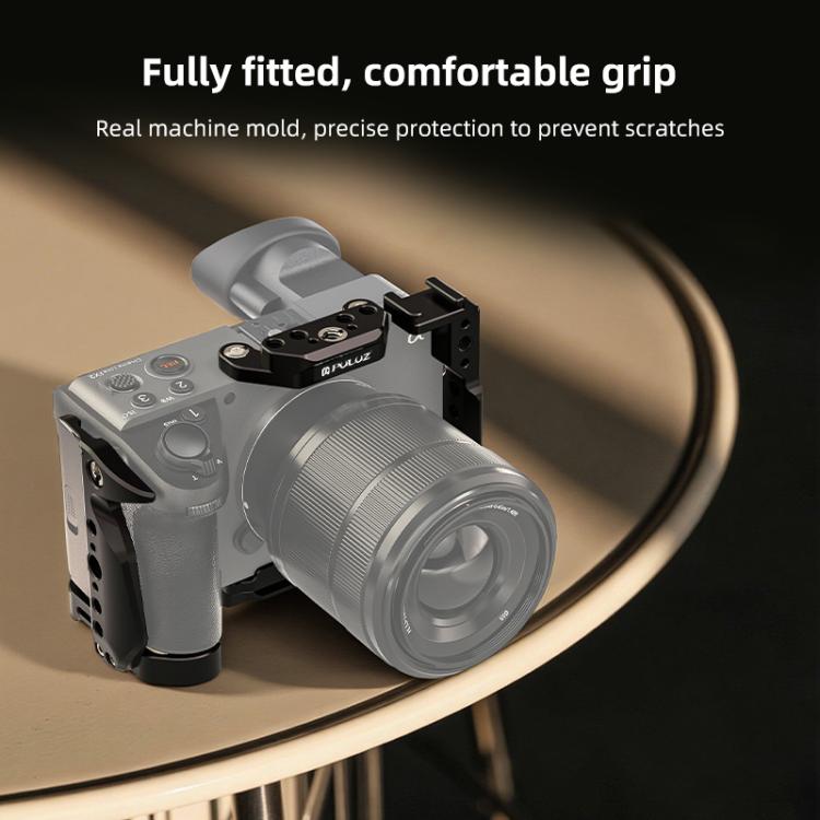 For Sony Cinema Line FX2 / ILME-FX2B PULUZ Metal Camera Cage Stabilizer Rig(Black) - Camera Cage by PULUZ | Online Shopping UK | buy2fix