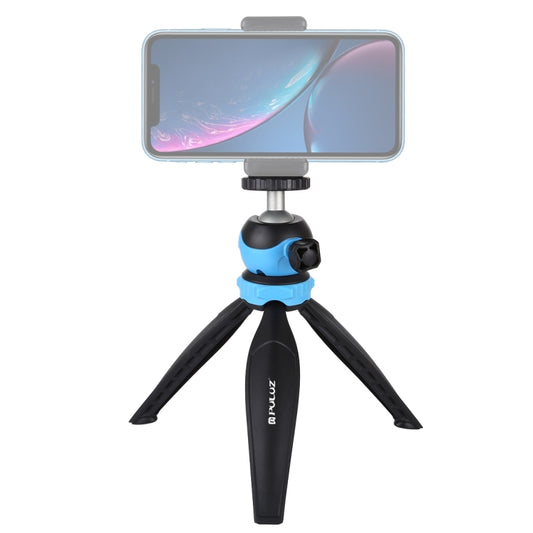 PULUZ 20cm Pocket Plastic Tripod Mount with 360 Degree Ball Head for Smartphones, GoPro, DSLR Cameras(Blue) - Tripods by PULUZ | Online Shopping UK | buy2fix