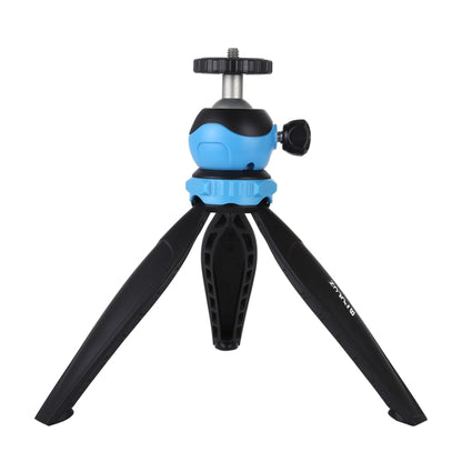 PULUZ 20cm Pocket Plastic Tripod Mount with 360 Degree Ball Head for Smartphones, GoPro, DSLR Cameras(Blue) - Tripods by PULUZ | Online Shopping UK | buy2fix