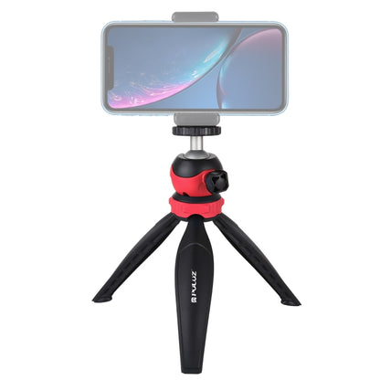 PULUZ 20cm Pocket Plastic Tripod Mount with 360 Degree Ball Head for Smartphones, GoPro, DSLR Cameras(Red) - Tripods by PULUZ | Online Shopping UK | buy2fix