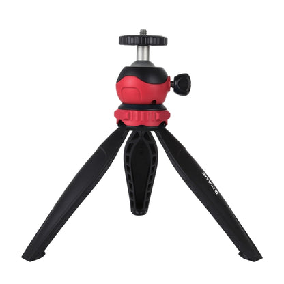 PULUZ 20cm Pocket Plastic Tripod Mount with 360 Degree Ball Head for Smartphones, GoPro, DSLR Cameras(Red) - Tripods by PULUZ | Online Shopping UK | buy2fix