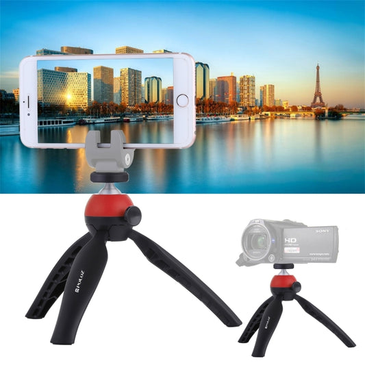 PULUZ Pocket Mini Tripod Mount with 360 Degree Ball Head for Smartphones, GoPro, DSLR Cameras(Red) - Tripods by PULUZ | Online Shopping UK | buy2fix