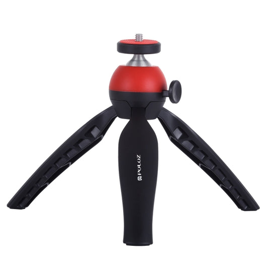 PULUZ Pocket Mini Tripod Mount with 360 Degree Ball Head for Smartphones, GoPro, DSLR Cameras(Red) - Tripods by PULUZ | Online Shopping UK | buy2fix