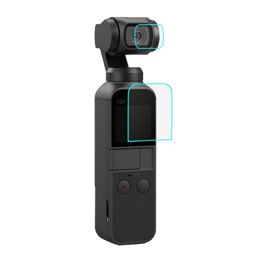 PULUZ 9H 2.5D HD Tempered Glass Lens Protector + Screen Film for DJI OSMO Pocket Gimbal - Protective Film & Stickers by PULUZ | Online Shopping UK | buy2fix