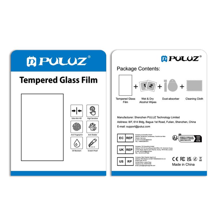 PULUZ 9H 2.5D HD Tempered Glass Lens Protector + Screen Film for DJI OSMO Pocket Gimbal - Protective Film & Stickers by PULUZ | Online Shopping UK | buy2fix