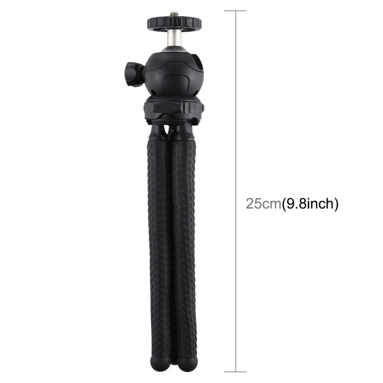 PULUZ Mini Octopus Flexible Tripod Holder with Ball Head for SLR Cameras, GoPro, Cellphone, Size: 25cmx4.5cm - Portable Mini Tripod by PULUZ | Online Shopping UK | buy2fix